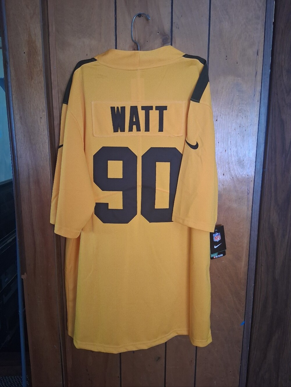 Mystery Sports Card With TJ Watt Pittsburgh Steelers Large Jersey